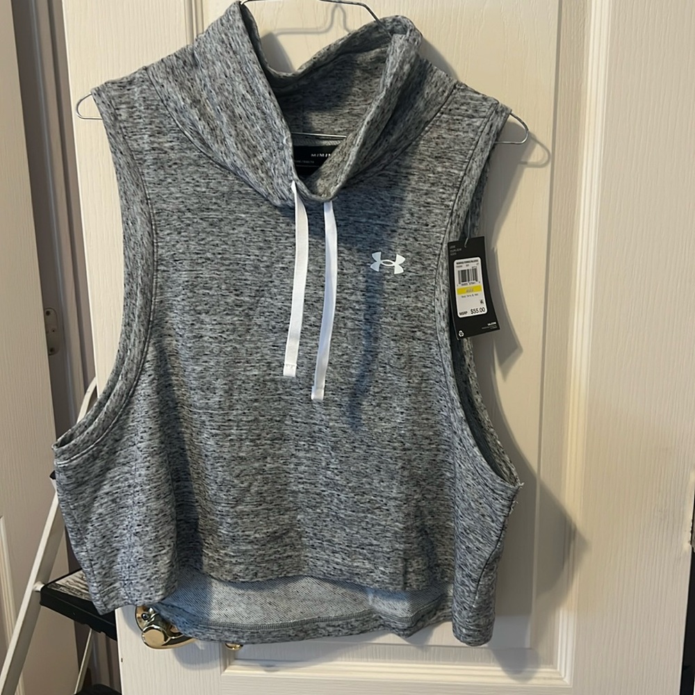 NWT women’s under armour rival terry SL vest size M